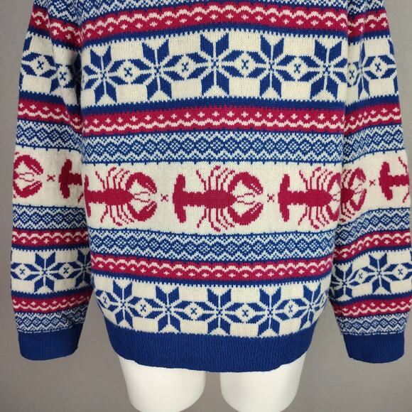 Vineyard Vines Lambswool Fair Isle Lobster Sweater Size XL - Picture 14 of 14